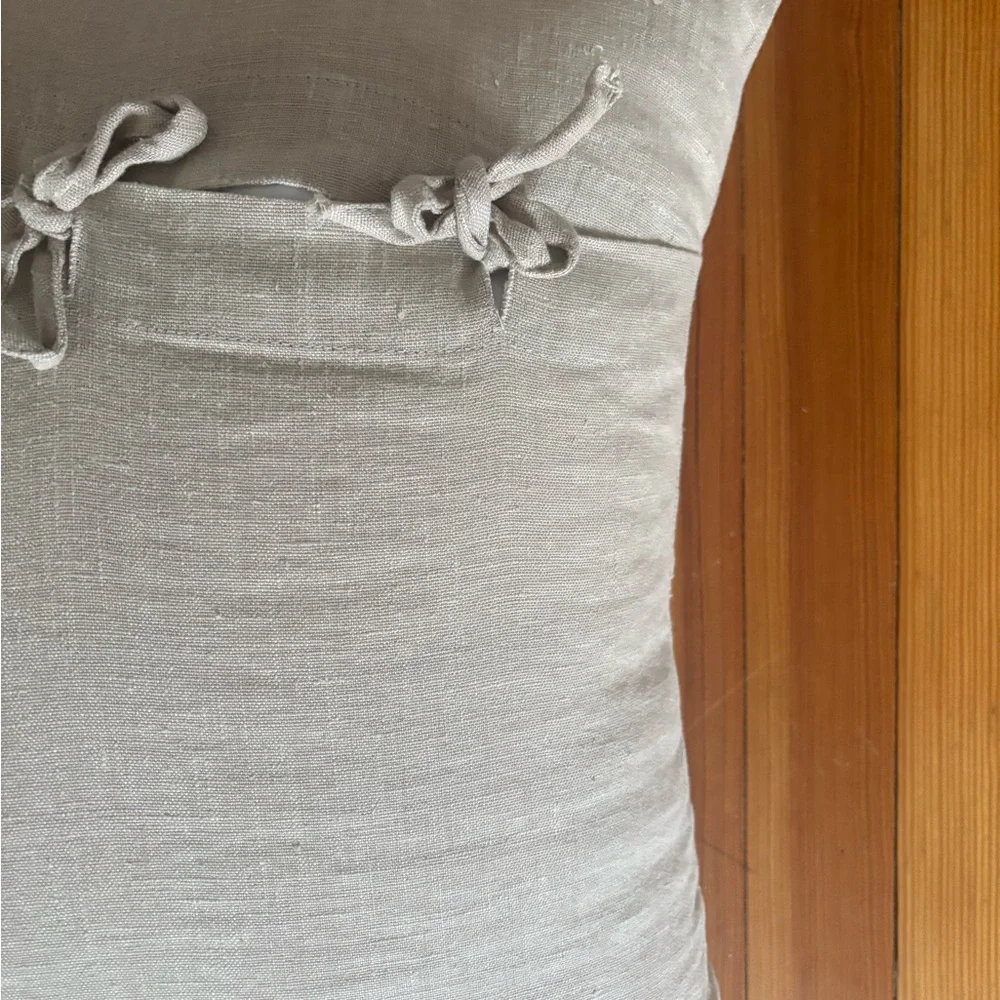 IKEA Beige Linen Pillow